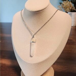 Golden Healer Double Point Pendant Necklace